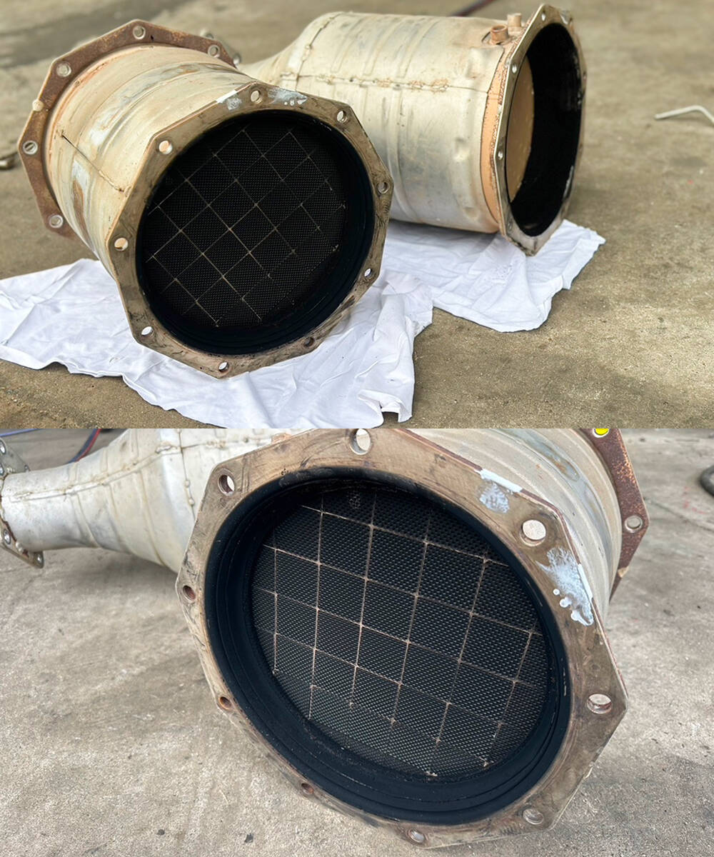 洗浄後のDPFフィルター